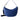 Borbonese Borsa A Spalla Luna Bag 011 Medium In Pelle Blu