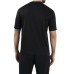 Emporio Armani T-Shirt a manica corta Blu Navy in jersey di cotone e Tencel e logo Aquila Cartoon ricamato