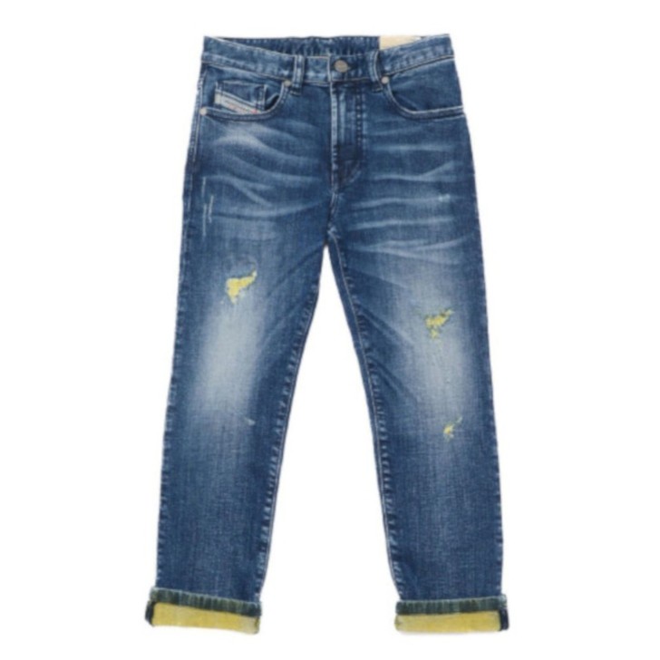 Diesel jeans Modello slim elasticizzato con interno fluo a contrasto