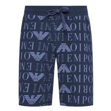 EMPORIO ARMANI BERMUDA DA UOMO BLU CON STAMPA ALL OVER 