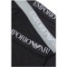 Emporio Armani Set 3 Boxer black in cotone stretch con vita elastica e logo lettering