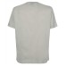 Emporio Armani T-Shirt a manica corta in cotone Grigio Chiaro con logo Aquila ricamato