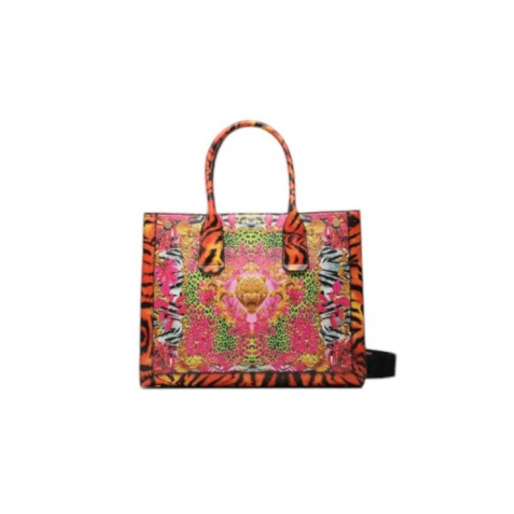 Plein Sport   Borsa medium a mano con stampe multicolore 