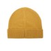 Peuterey cappello Unisex senape con risvolto in maglia e targhetta con logo