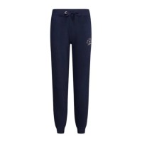 EMPORIO ARMANI UNDERWEAR PANTALONE BLUE REGULAR FIT CON LOGO LETTERING IN STRASS PINK