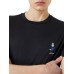 Emporio Armani T-shirt a manica corta Blu Navy con maxi patch aquila cartoon Capsule Manga