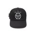 Philipp Plein cappello nero con logo nella parte anteriore