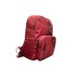 Plein Sport Zaino rosso in nylon con tasca nella parte anteriore con chiusura zip