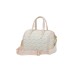 PLEIN SPORT BORSA A BAULETTO CON STAMPA ALL OVER BIANCA