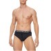 EMPORIO ARMANI SLIP DA MARE BLACK CON ELASTICO IN VITA CON LOGO LETTERING WHITE