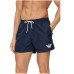 EMPORIO ARMANI BOXER DA MARE BLU NAVY CON LOGO AQUILA WHITE RICAMATO