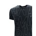 Emporio Armani Swimwear T-shirt Nera con logo all over