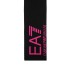 EA7 EMPORIO ARMANI SCIARPA NERA DA DONNA CON LOGO FUCSIA 