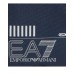 EA7 EMPORIO ARMANI TRACOLLA SMALL BLUE UNISEX CON LOGO LETTERING WHITE