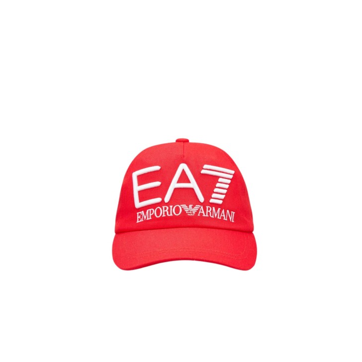 EA7 EMPORIO ARMANI CAPPELLO CON VISIERA ROSSO 