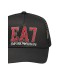 EA7 EMPORIO ARMANI CAPPELLO NERO CON LOGO ROSSO 