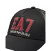 EA7 EMPORIO ARMANI CAPPELLO NERO CON LOGO ROSSO 