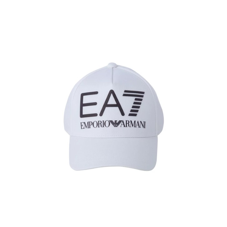 EA7 EMPORIO ARMANI CAPPELLO BIANCO DA UOMO CON LOGO 