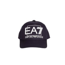 EA7 EMPORIO ARMANI CAPPELLO BLU CON LOGO NELLA PARTE ANTERIORE 