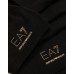 EA7 EMPORIO ARMANI SET CAPPELLO E SCIARPA BLACK CON LOGO LETTERING IN STRASS GOLD