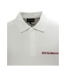 EMPORIO ARMANI POLO SHIRT IN COTONE A MANICA CORTA LATTE CON LOGO LETTERING E MAXI STAMPA MON AMOUR	