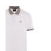 EMPORIO ARMANI POLO SHIRT WHITE A MANICA CORTA CON LOGO QUILA E INSERTI A CONTRASTO