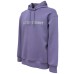 EMPORIO ARMANI SWEATSHIRT VIOLA CON CAPPUCCIO E LOGO LETTERING	