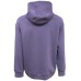 EMPORIO ARMANI SWEATSHIRT VIOLA CON CAPPUCCIO E LOGO LETTERING	