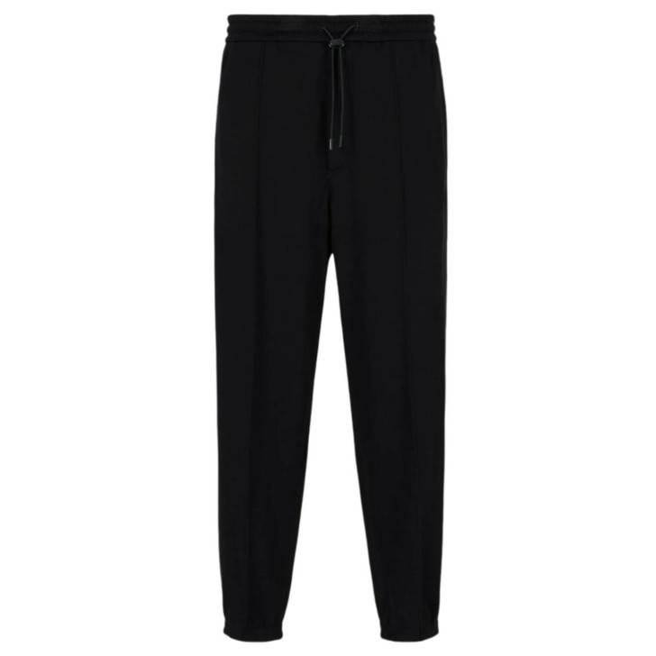 EMPORIO ARMANI TROUSER JOGGER IN COTONE BLACK 