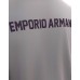 EMPORIO ARMANI T-SHIRT A MANICA CORTA IN COTONE LILLA CON LOGO AQUILA E LOGO LETTERING	