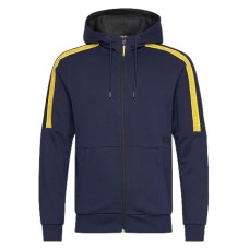 EA7 Emporio Armani felpa blu con cappuccio e zip da Uomo 