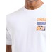 EA7 EMPORIO ARMANI t-shirt bianca con stampa sul retro
