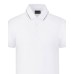 EMPORIO ARMANI POLO A MANICA CORTA IN COTONE WHITE CON COLLO CON LOGO LETTERING BLACK 