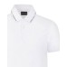 EMPORIO ARMANI POLO A MANICA CORTA IN COTONE WHITE CON COLLO CON LOGO LETTERING BLACK 