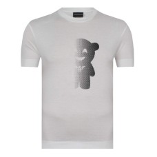 Emporio Armani T-shirt da uomo Bianca con stampa