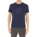 Emporio Armani T-shirt a manica corta Blu Indaco da uomo con logo Emporio Armani stampato