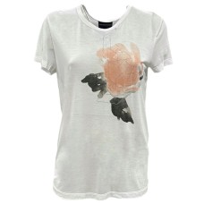 Emporio Armani T-shirt a manica corta da Donna con stampa Aquila 