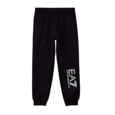 Ea7 Emporio Armani pantalone nero da Bimbo con logo nella parte anteriore