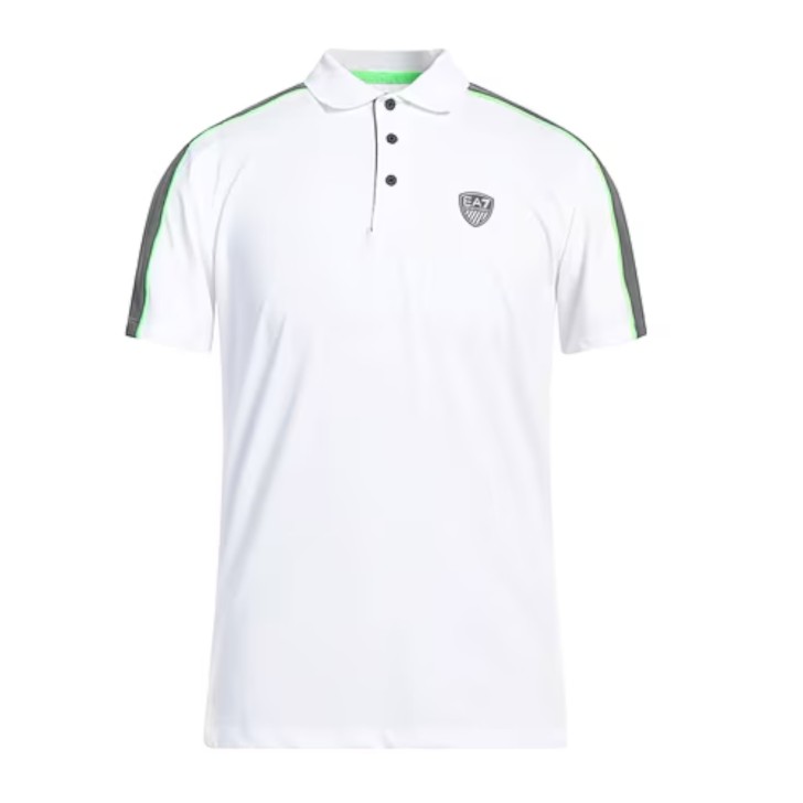 EA7 Emporio Armani Polo Bianca da Uomo con logo