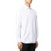 EMPORIO ARMANI CAMICIA IN COTONE REGULAR FIT WHITE CON LOGO EA BLACK ALL OVER