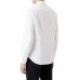 EMPORIO ARMANI CAMICIA REGULAR FIT A MANICA LUNGA IN COTONE WHITE CON LOGO LETTERING ALL OVER	