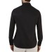 EMPORIO ARMANI CAMICIA REGULAR FIT A MANICA LUNGA IN COTONE BLACK CON LOGO LETTERING ALL OVER