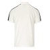 EMPORIO ARMANI POLO A MANICA CORTA IN COTONE WHITE E PATCH CON LOGO EA RICAMATO BLUE 