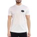 Emporio Armani T-Shirt Bianca a manica corta in cotone con patch ricamato con logo a rilievo