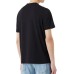 Emporio Armani T-Shirt Blu Navy a manica corta in jersey Pima con stampa lettering 