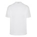 EMPORIO ARMANI T-SHIRT IN LYOCELL A MANICA CORTA WHITE CON LOGO LETTERING TONO SU TONO 