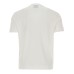 Emporio Armani T-Shirt bianca a manica corta con logo lettering ricamato
