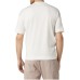 Emporio Armani T-shirt Bianca a manica corta in jersey misto cotone e Tencel con maxi logo lettering ricamato 