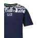 Ea7 Emporio Armani t-shirt da Bimbo blu con logo nella parte anteriore 