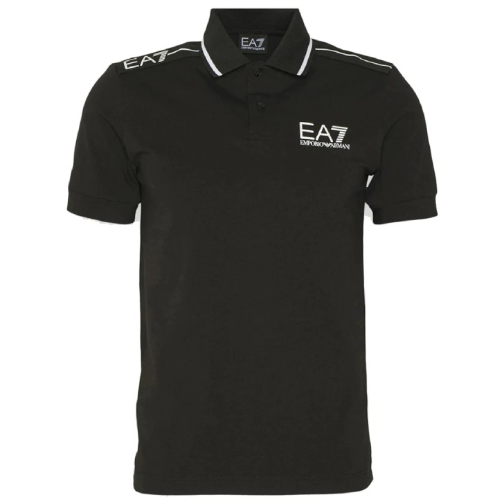 EA7 Emporio Armani Polo Nera da Uomo con Logo 